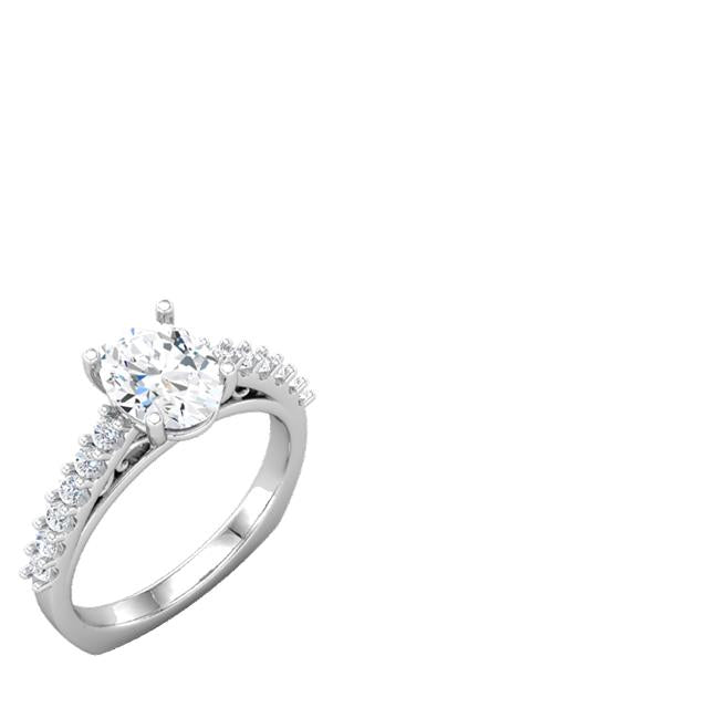 Classic Engagement Ring – Filigree Oval Diamond Ring