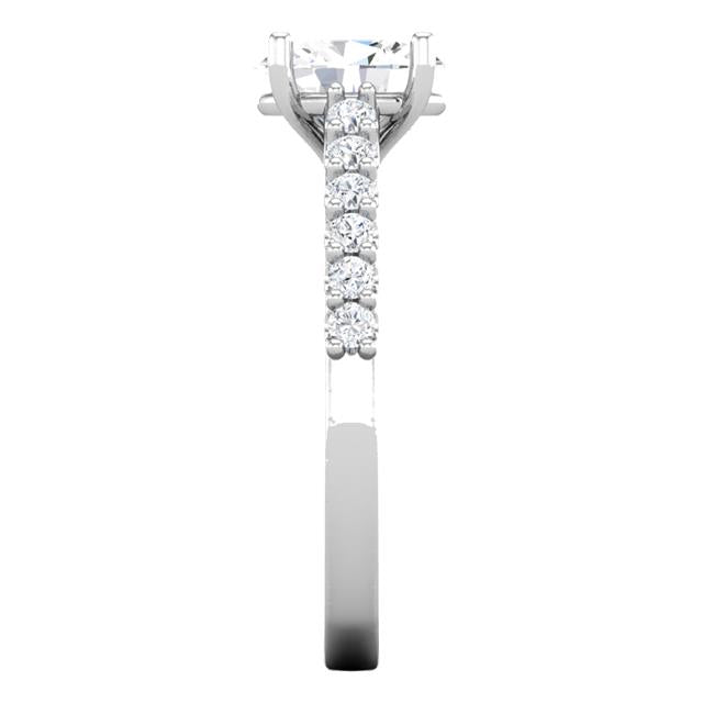 Classic Engagement Ring – Filigree Oval Diamond Ring