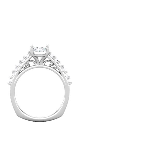 Classic Engagement Ring – Filigree Oval Diamond Ring