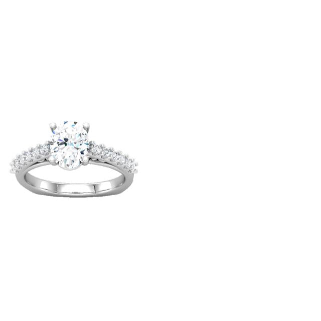 Classic Engagement Ring – Filigree Oval Diamond Ring