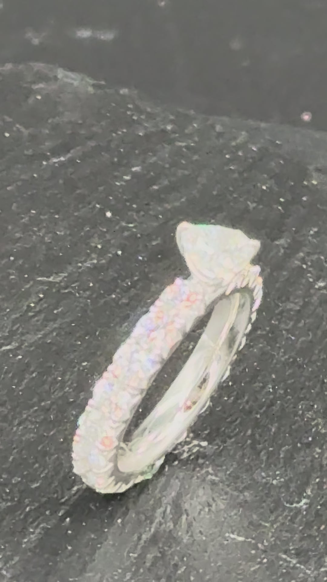 14K White Gold Lab Diamond Ring-$2,890