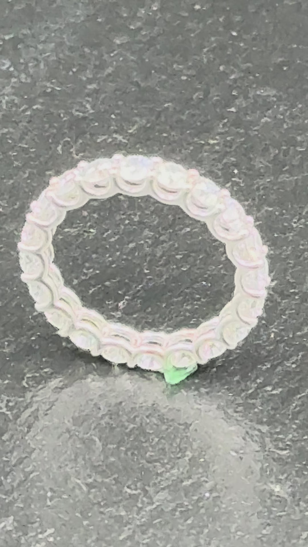 14K White Gold Lab Diamond Eternity Band-$1,890